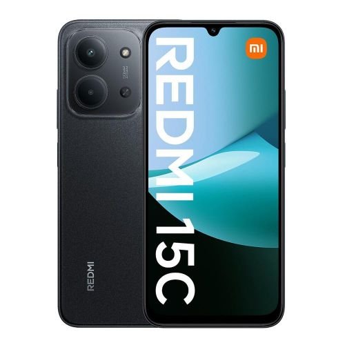 Redmi 15C By Xiaomi, 4G, 6.9", 8GB RAM + 256GB, 6000mAh, Bla…