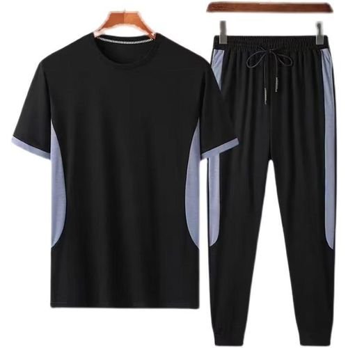 SXCHEN Two-Piece Men's Sports Suit, Light And Breathable, Bl…